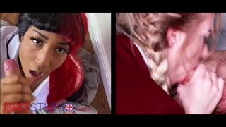 The Great British Blowjob Race - Round 2- Denali Dinklu vs Kinky Blonde Gabie