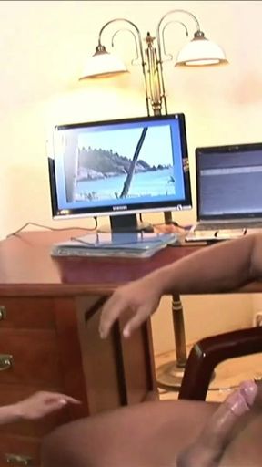 Renata black cuckolds her husband when he returns unexpectedly