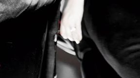 Femdom - SavageFootGoddess pulls out her cock and shows no mercy to his throat