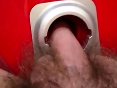 The vacuum cleaner hole and cumshot inside