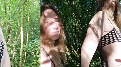 Follow me on F2F see the cosplay cam girl get wild in the forest