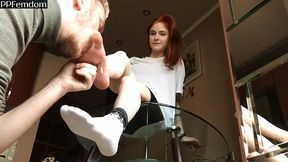 new petite princess tris foot and socks worship femdom first time