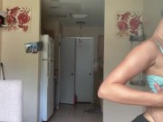 Amazing pussy eating on a breakfast table diosaera was the meal