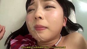 She is wearing gym clothes and takes it deep in her throat, then gets fucked naked and creampied.