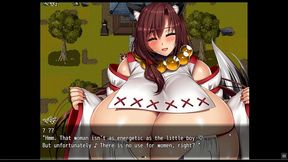 big breasts youkai busters - let s play without comments [pornplay hentai game] ep.2 massive tits bouncing in cowgirl position while fucking a chubby woman monster
