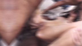 Latina MILF Maily Presly gets DP and pisses on herself