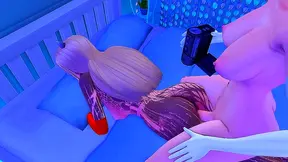 Busty Futanari Dominatrix Rides Her Asshole Slave for Huge Anal Creampie