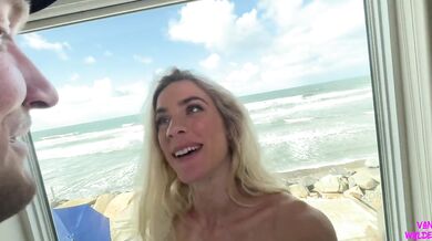 Blonde Surfer Girl Needed To Ride A Long Board - Dakota Lyn