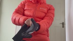 Scuba shortie down jacket