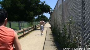 Prank Reveals Guy with Insane Ass at Public Park -  Gay XXX