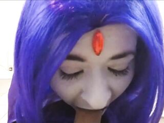 Raven Sucks on a Moist Shlong