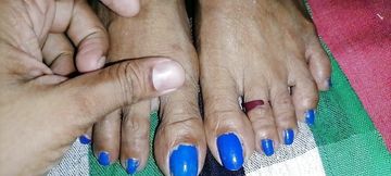 Miya White Feet Flesh for Feet Lovers Best Feet with Blue Colour