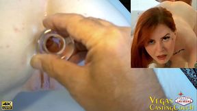 Izie Bella -HOT Anal Redhead- First Porn- POV Blowjob - POV Anal - Oil Massage Fingered - POV Anal Masturbation