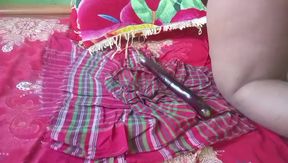 I had fun by inserting the eggplant from the back side.