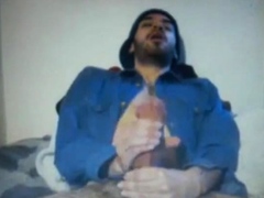 young huge dick latin shoots a hot cum load