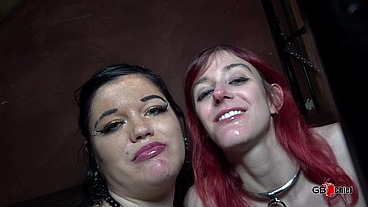 Dungeon 2 sluts blowbang creampie swallow orgy