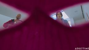 ”T-girl Korra Del Rio seduced by the house owners Dillon Diaz & Charlotte Sins”