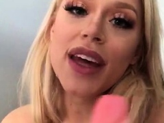 Blonde needs her toy for juicy pussy masturbation HD