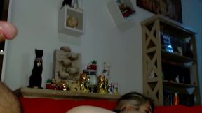 Big ass teen expels much anal cum in glass cup and Swallowed