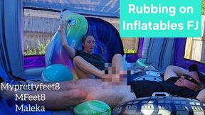 Footjob Inflatables Love in Bounce House