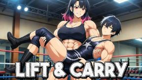 Princess Carry Humiliation - Rika Lifts Your Defeated Body Like A Trophy