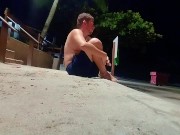 People on the beach freak out when I get wet in shorts