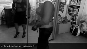 Hier soir, petite sortie restaurant, avec la tenue de Gilles...