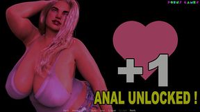 Busty MILF takes huge cock in camping bathroom