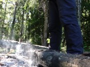 Pissing on fire, the only way to turn it off.
