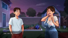 el trabajo se vuelve erotico despues de juguetear - summertime saga