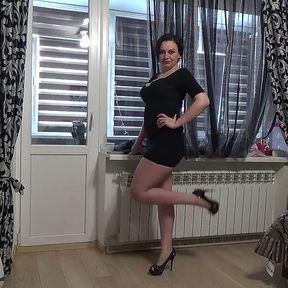 The sexiest my outfit N1 Modeling little black dress for you