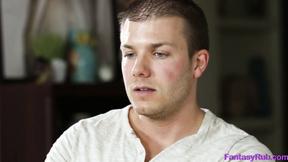 ”Fetish brunette with hard nipples full body rub”