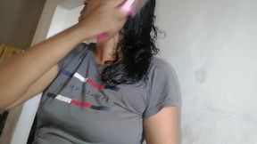 Neibor milf - dresses up to return home before husband's arrival