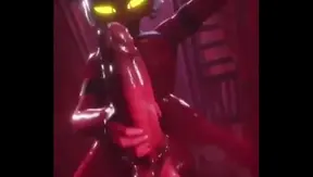 Moxxies Hot Solo Scene in a Shadowy Alley – Bold Gay Fantasy Art – HelluVa Boss Inspired