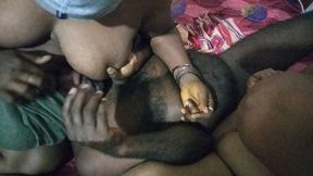 Milk Feeding Hot Threesome