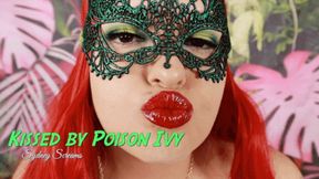 Kissed by Poison Ivy - A lipstick fetish scene featuring: Poison Ivy cosplay, POV kissing, female domination, executrix, glossy lips, and mask fetish - 720 WMV