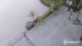 Outdoor villa twink sex