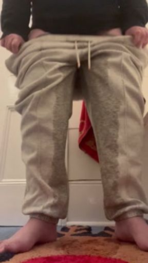 Desperately trying to hold my pee before flooding my pants