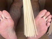 Male foot fetish advent calendar by your friend Mr Manly foot day 7