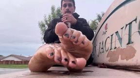 Black toes oiled soles