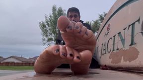 Black toes oiled soles