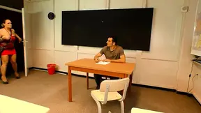 Sexy milfmom threesome fucking pussy licking in the college