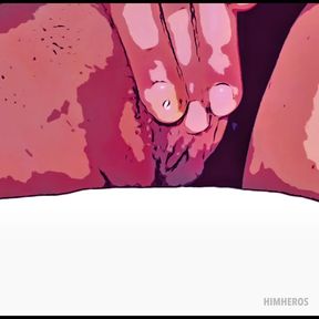 A sketch pussy fingering