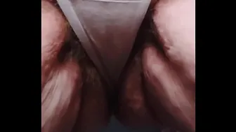 Grandma pees in her panties