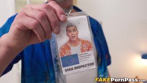 Bodacious Lucy Mendez endures getting spit roasted by two well endowed men