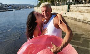 MILENA RAY VR PART ONE - TAN GODDESS w TINY TIGHT PUSSY CUMS NON-STOP w SMALL DICK SUGARDADDY