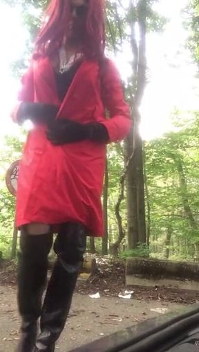 I was walking in the forest