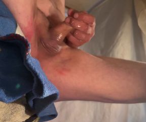 Shooting a nice load for you, and wondering if u'd masterbate watching me, or what u'd do if u walked in on me?