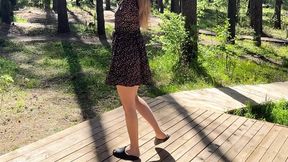Outdoor panty flash
