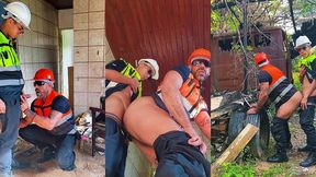 amigo de cu e rola. dois trabalhadores fardados fudendo num casarao abandonado depois do trampo
